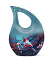 10-inch Cardinal Bird Urn 