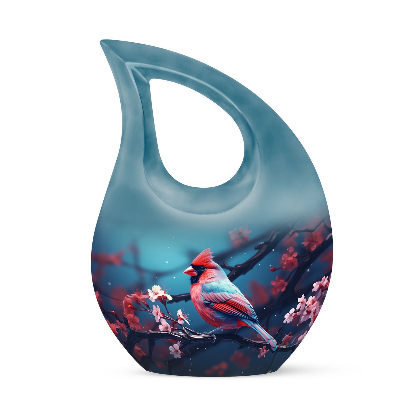 10-inch Cardinal Bird Urn 