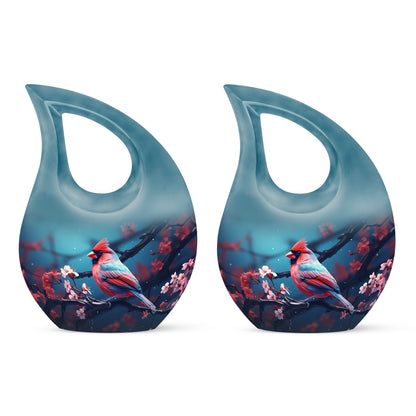 10-inch Cardinal Bird Urn 
