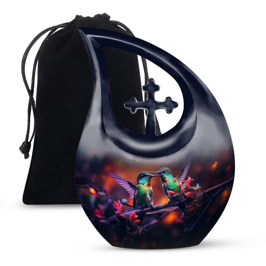 10-inch Aluminium Humming Bird Urn