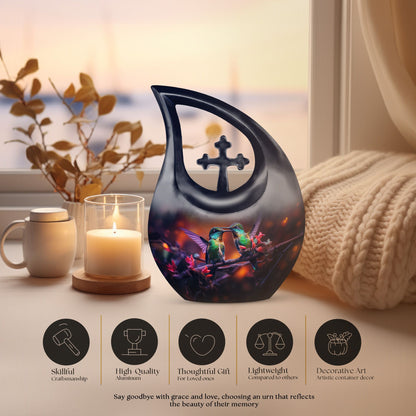 10-inch Aluminium Humming Bird Urn