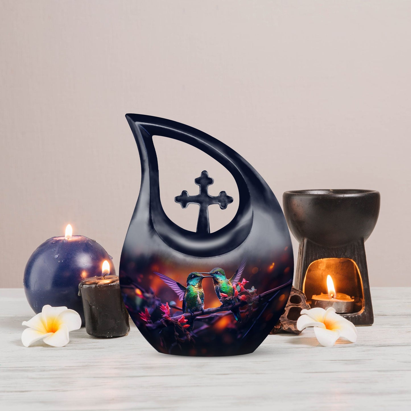 10-inch Aluminium Humming Bird Urn
