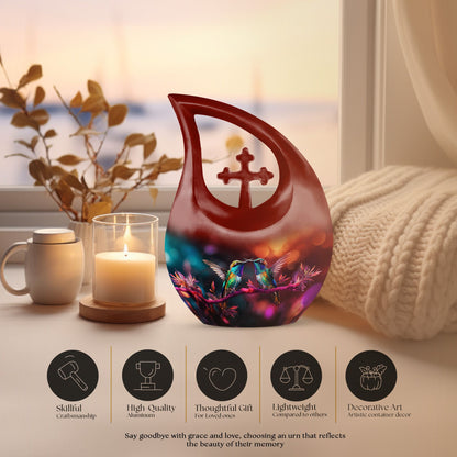 10 inch Humming Bird Urn 
