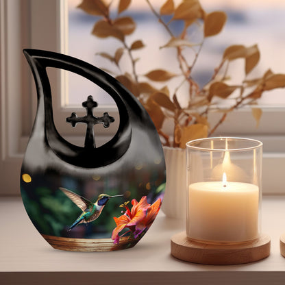 10-inch aluminium Hummingbird Urn