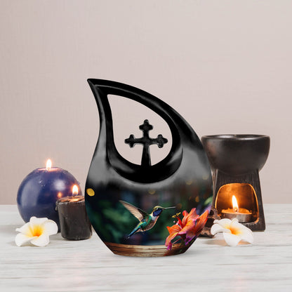 10-inch aluminium Hummingbird Urn