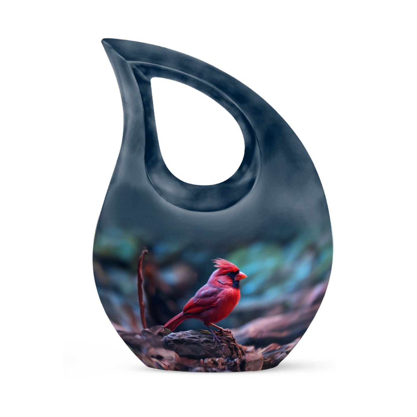 10 Inch Cardinal Bird Urn,