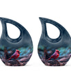 10 Inch Cardinal Bird Urn,