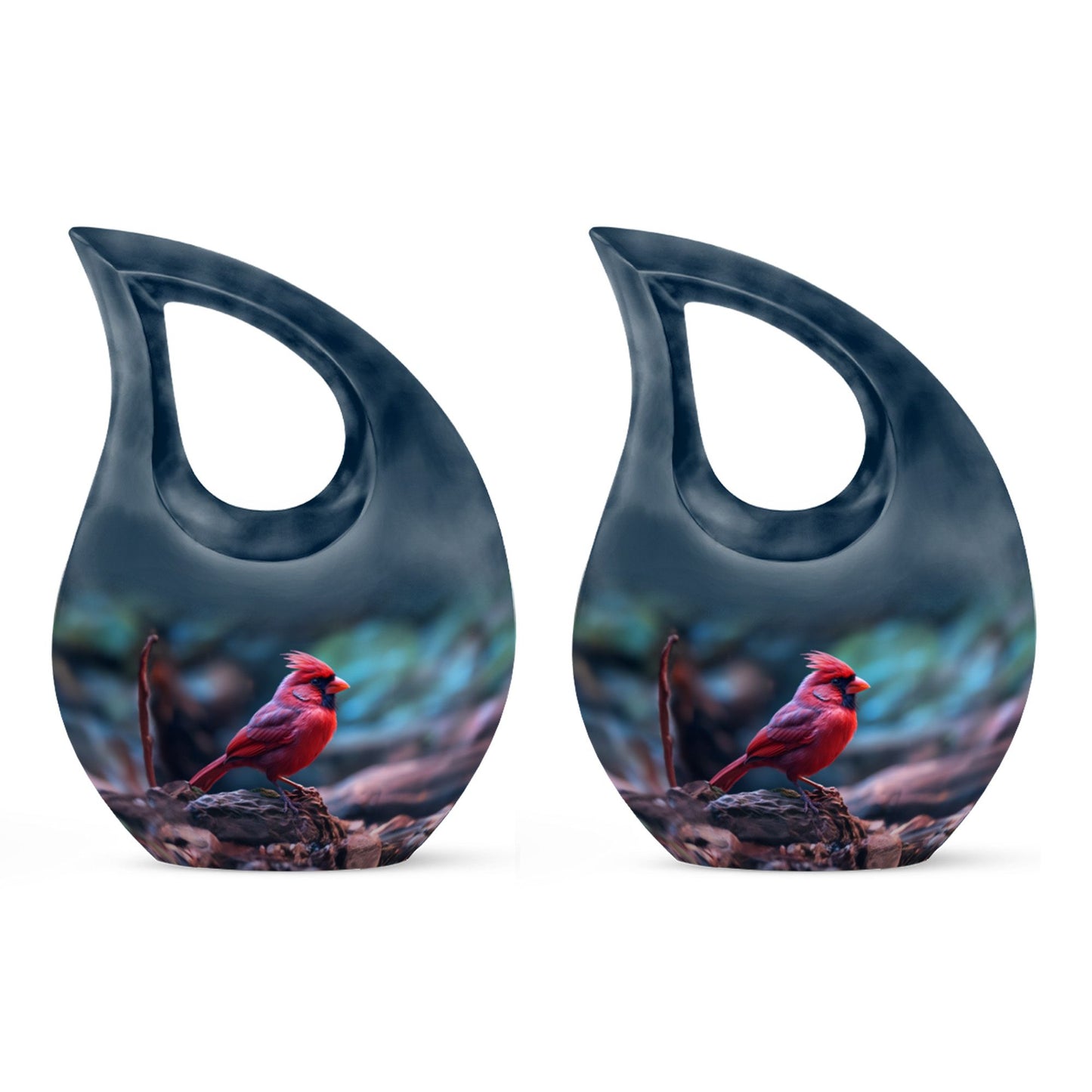 10 Inch Cardinal Bird Urn,