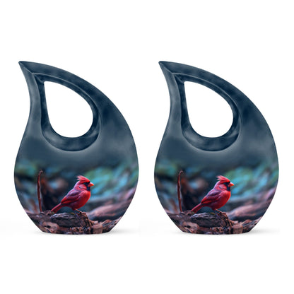 10 Inch Cardinal Bird Urn,