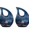 10-inch Cardinal Bird Urn 
