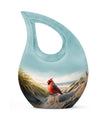 10-inch Cardinal Bird Urn