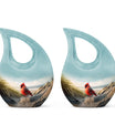 10-inch Cardinal Bird Urn
