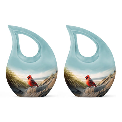 10-inch Cardinal Bird Urn