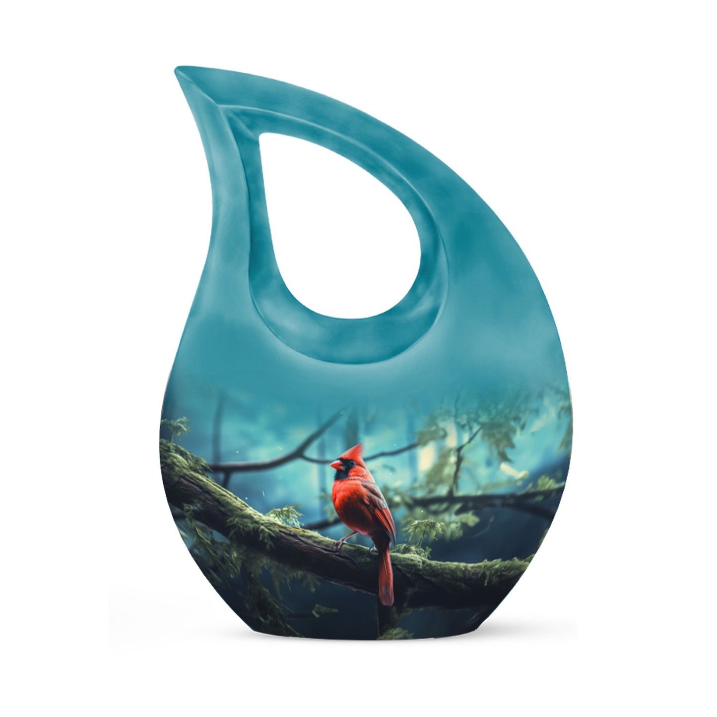 10-inch Cardinal Bird Urn 