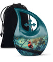 Cardinal Bird-themed Cross Drop Flying Bird Urn