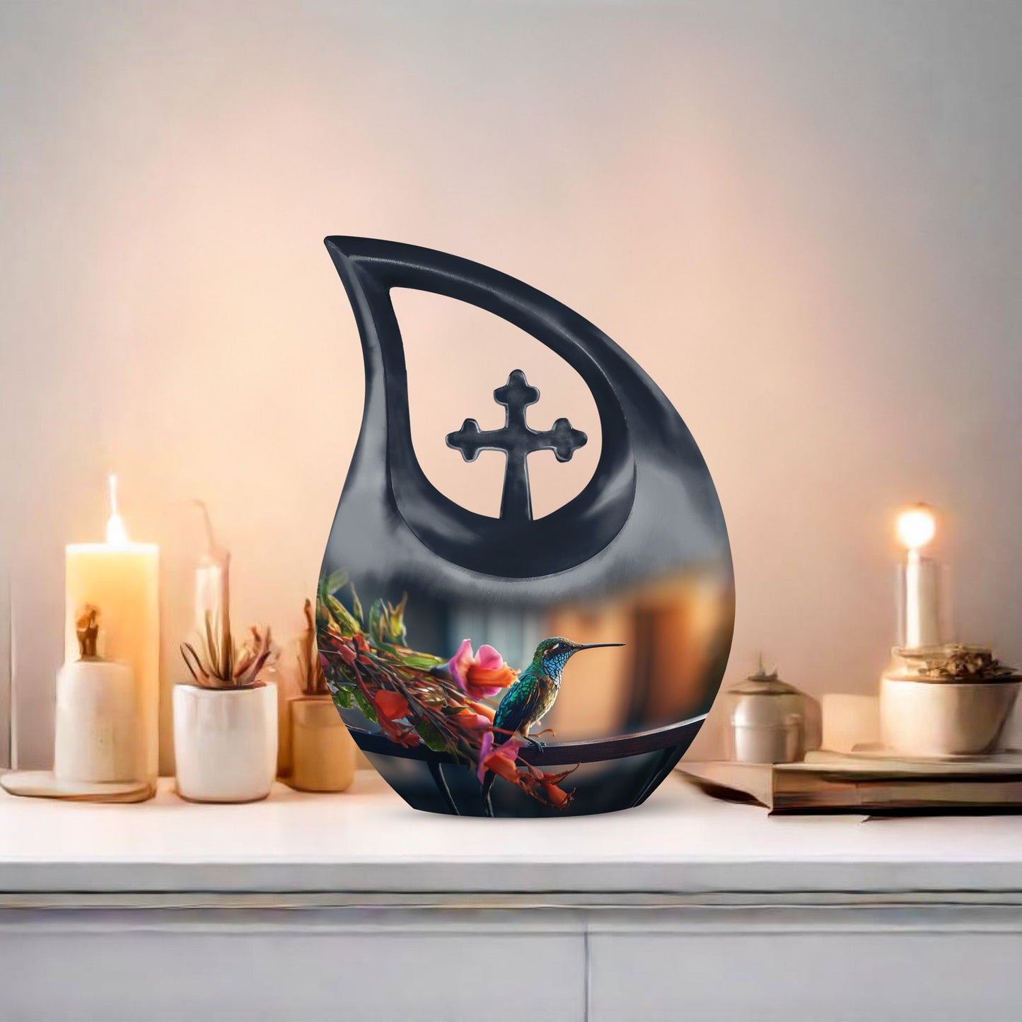10-inch Humming Bird Cross Drop design 