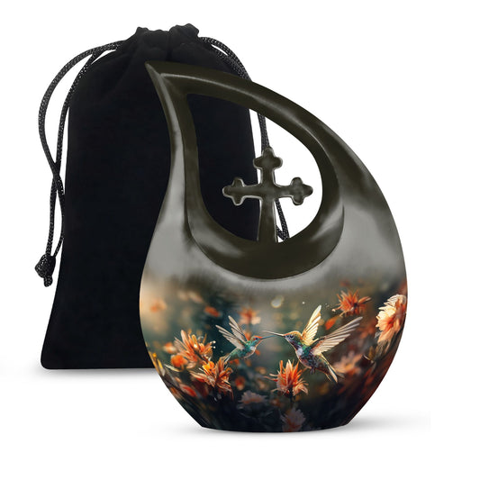 10-inch Aluminium Humming Bird Urn