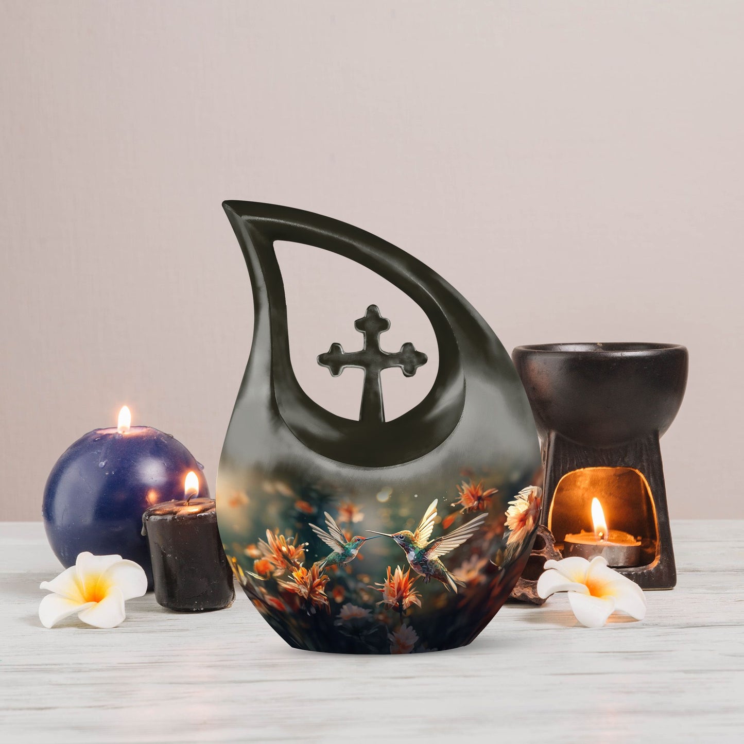 10-inch Aluminium Humming Bird Urn