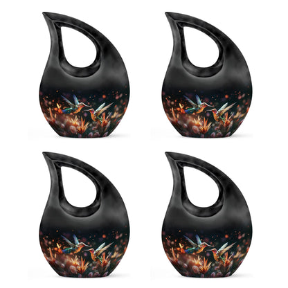 10 Inch Personalized Cross Drop Humming Bird Urn 
