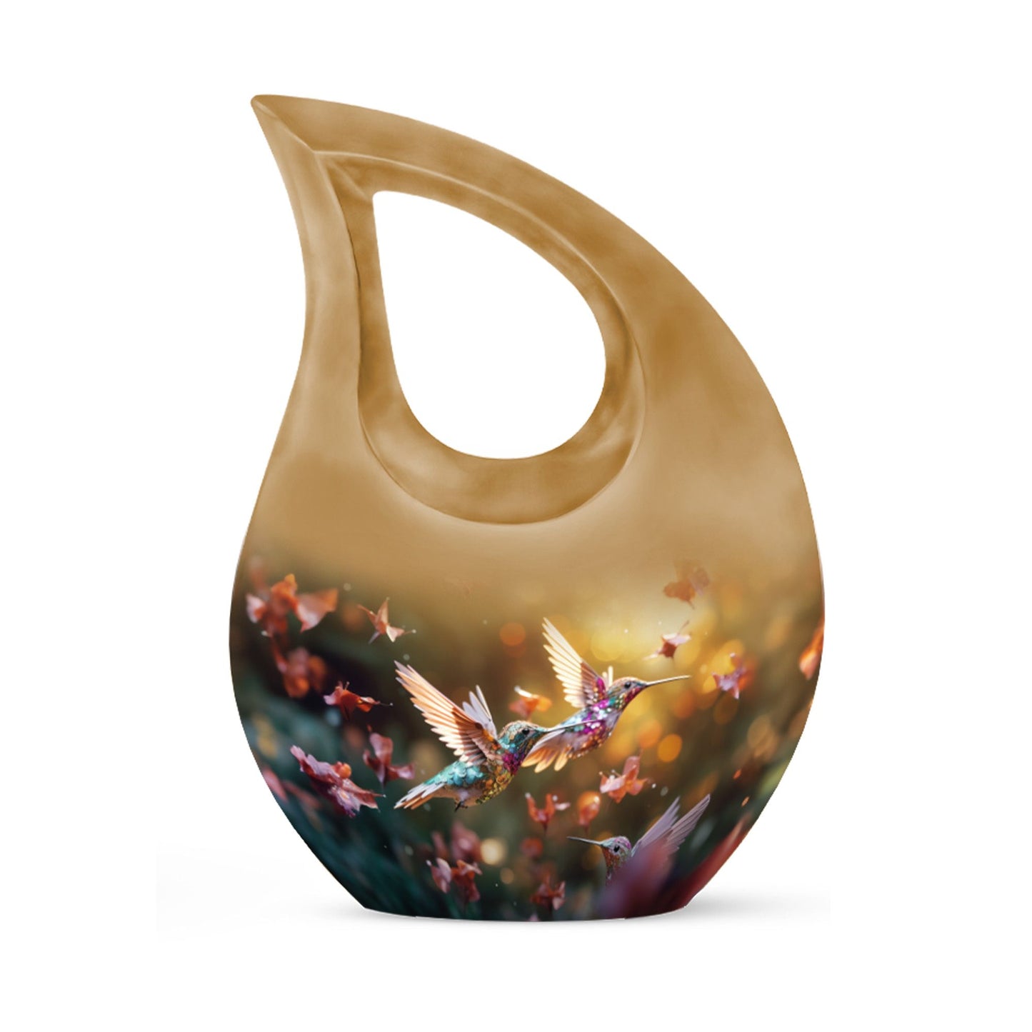 10-inch aluminium Humming Bird Urn
