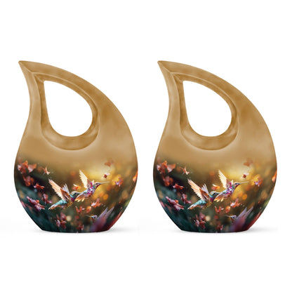 10-inch aluminium Humming Bird Urn