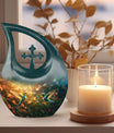 Large 10-inch Humming Bird-themed Memorial Urn 