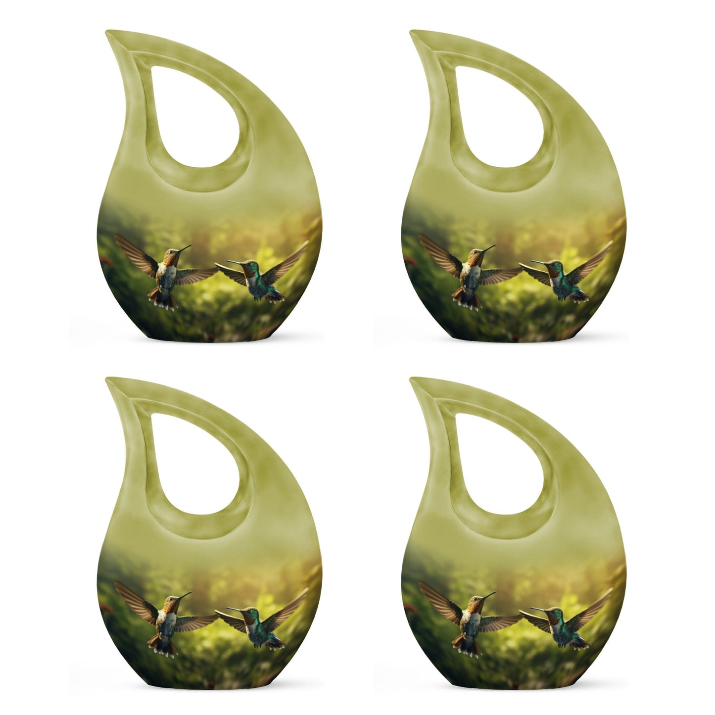 10-inch large Humming Bird Urn, 