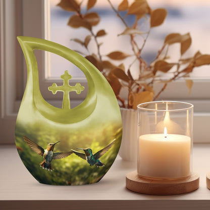 10-inch large Humming Bird Urn, 