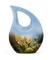 10-inch Humming Bird Cross Drop urn