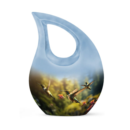 10-inch Humming Bird Cross Drop urn