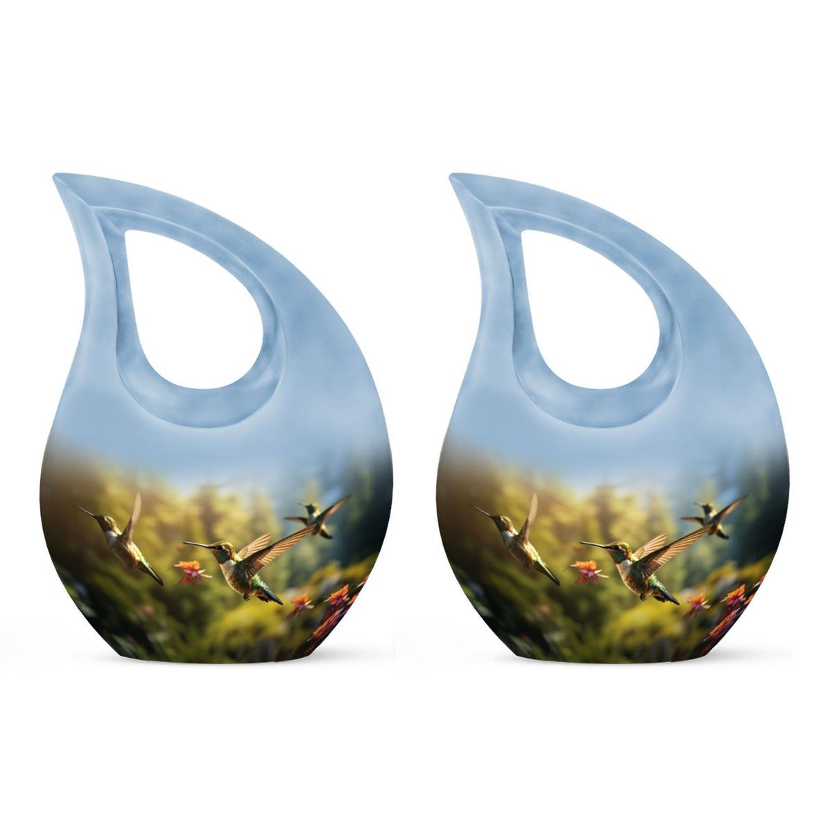 10-inch Humming Bird Cross Drop urn