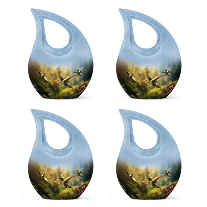 10-inch Humming Bird Cross Drop urn