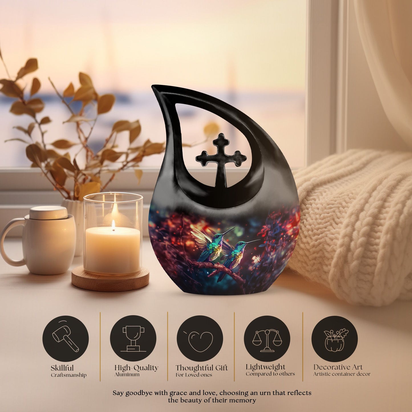 Humming Bird Cremation Urn