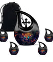 10-inch Humming Bird Cross Drop Cremation Urn