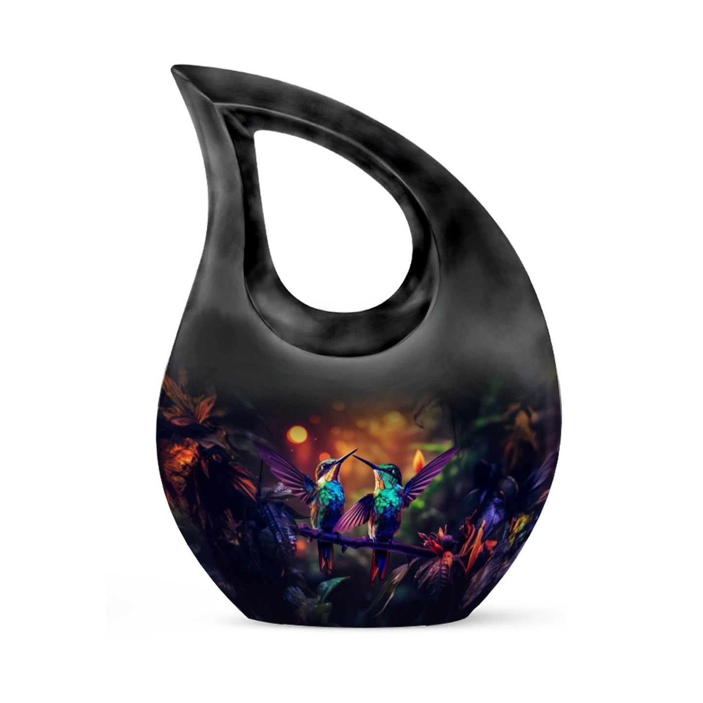 10-inch Humming Bird Cross Drop Cremation Urn