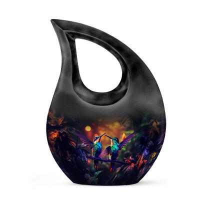 10-inch Humming Bird Cross Drop Cremation Urn