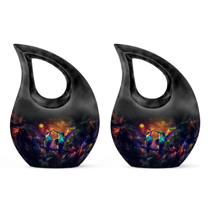 10-inch Humming Bird Cross Drop Cremation Urn