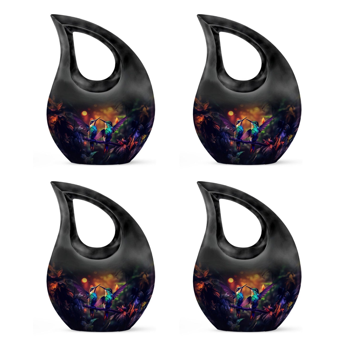 10-inch Humming Bird Cross Drop Cremation Urn