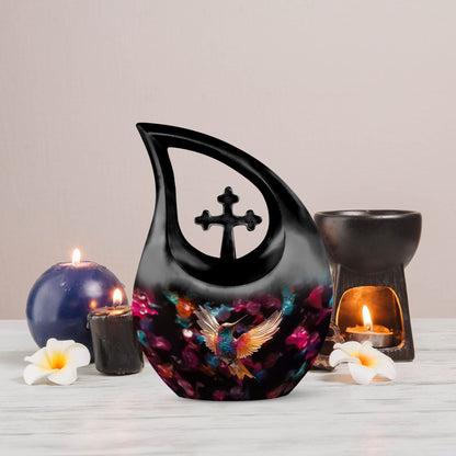 10 Inch Humming Bird Urn
