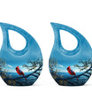 10-inch Cardinal Bird Urn 