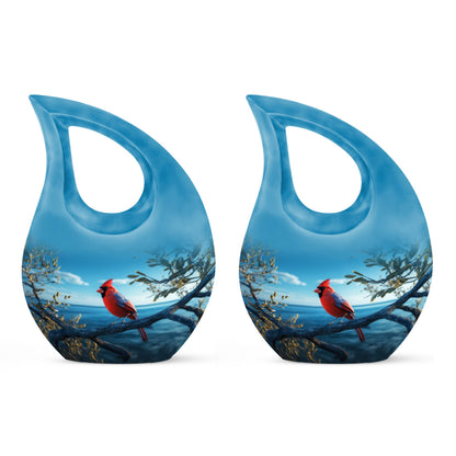 10-inch Cardinal Bird Urn 