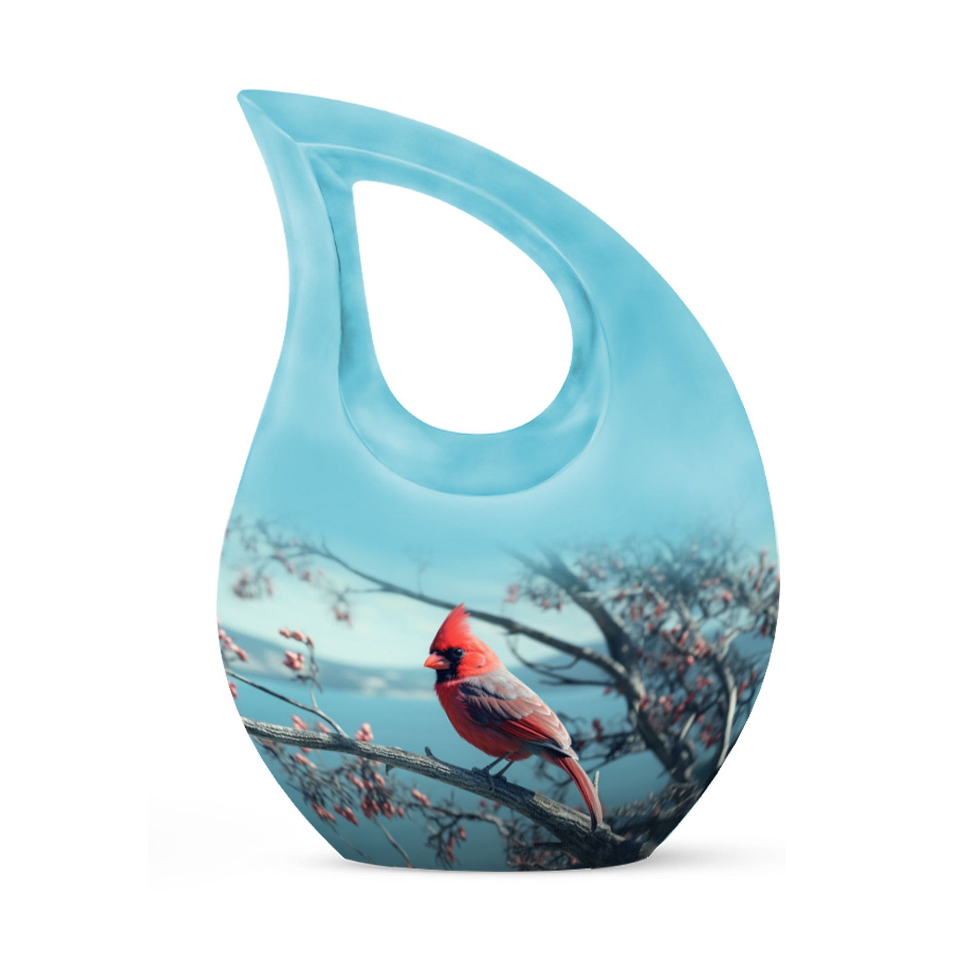 10-inch Cardinal Bird Urn