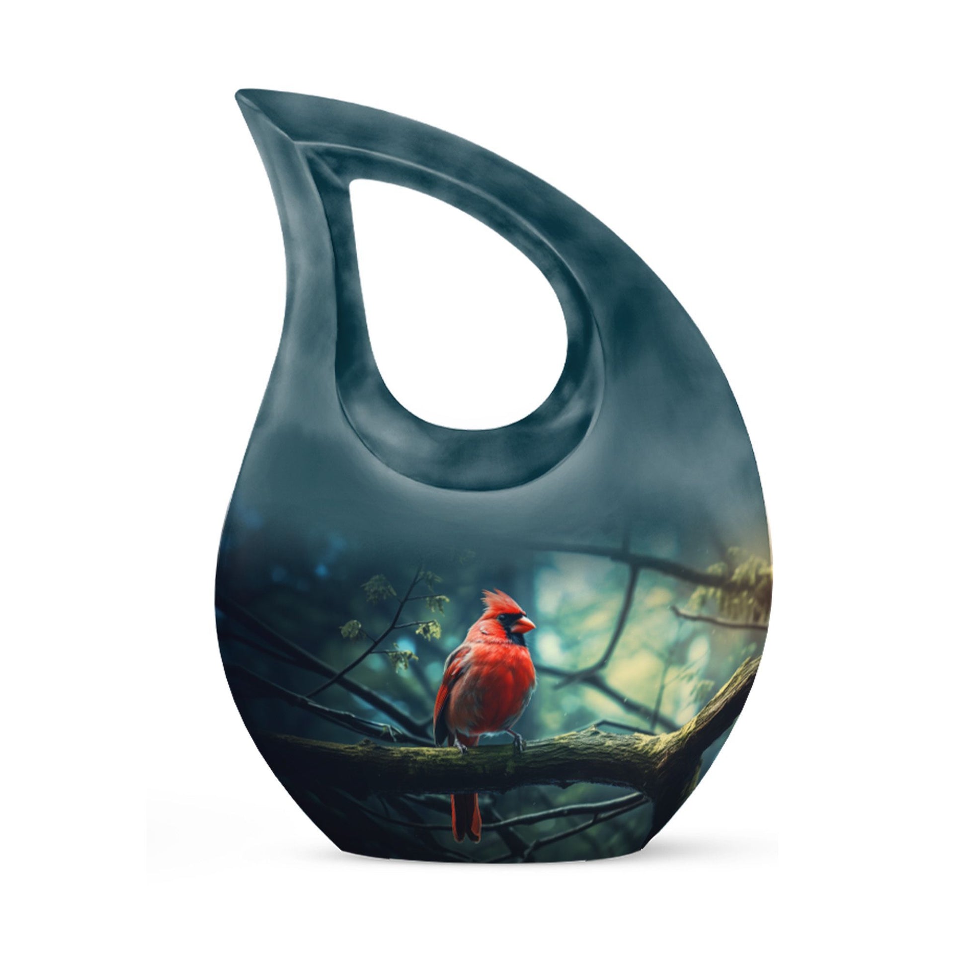 10-inch Cardinal Bird Urn