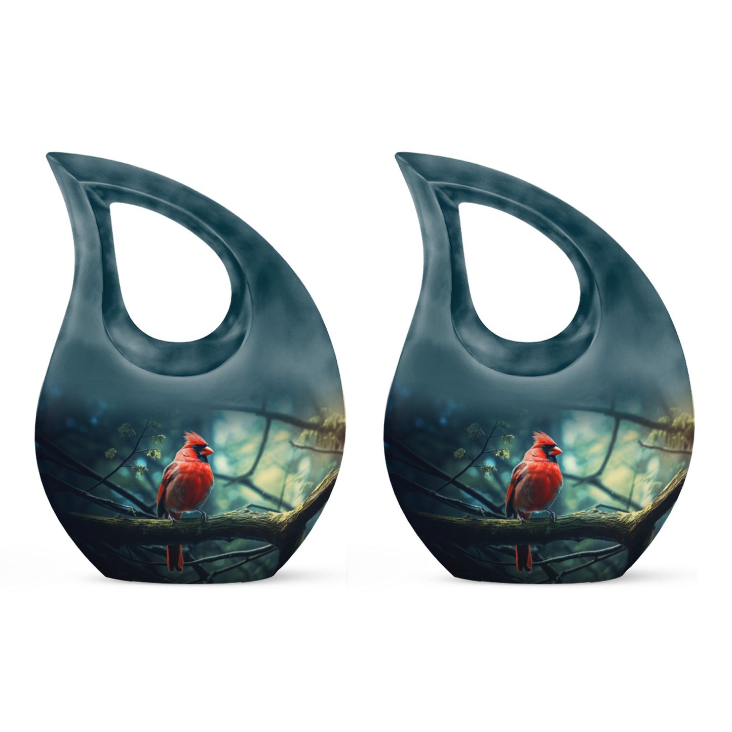 10-inch Cardinal Bird Urn