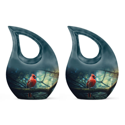 10-inch Cardinal Bird Urn