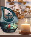 10-inch Cardinal Bird Urn