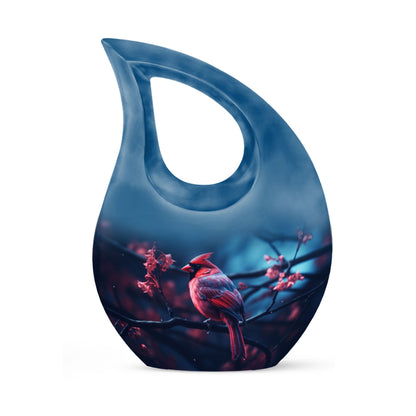 10-inch Cardinal Bird Urn 