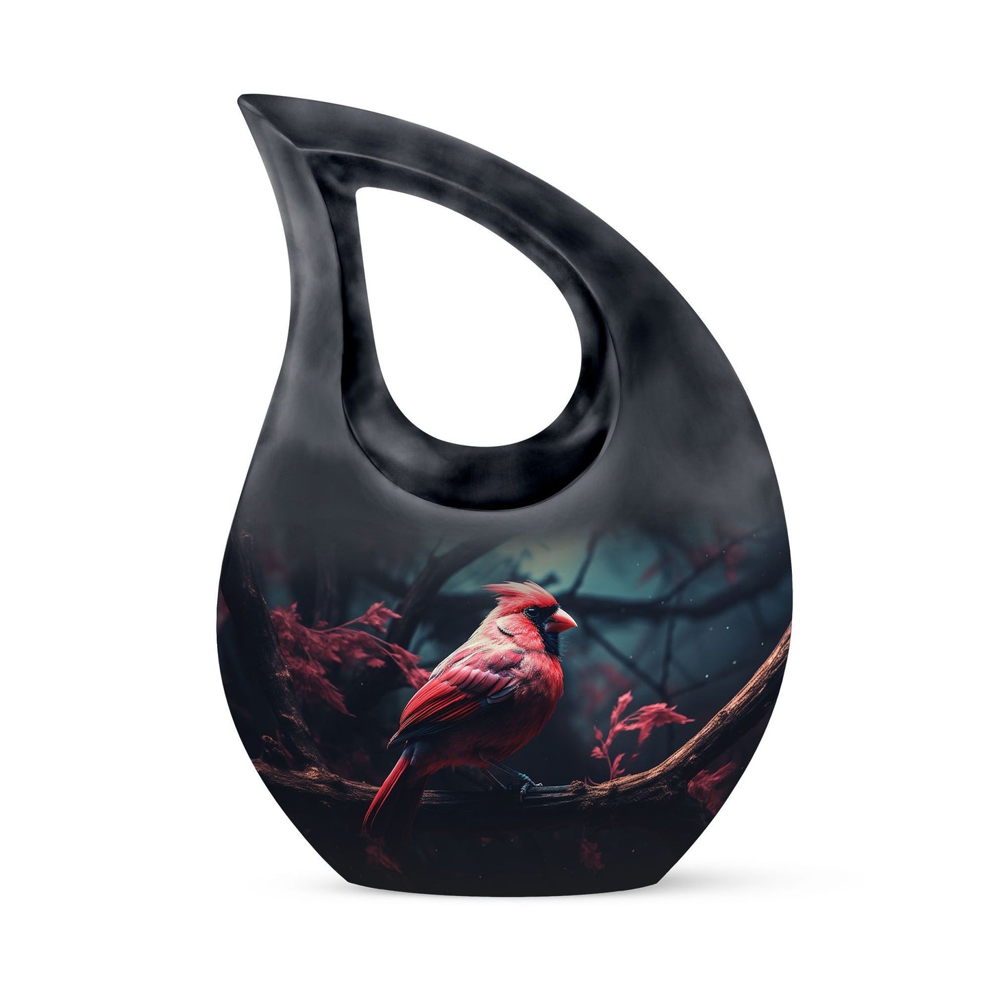 10 Inch Cardinal Bird Urn 