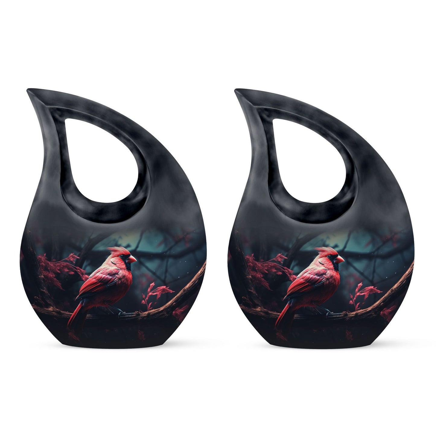 10 Inch Cardinal Bird Urn 