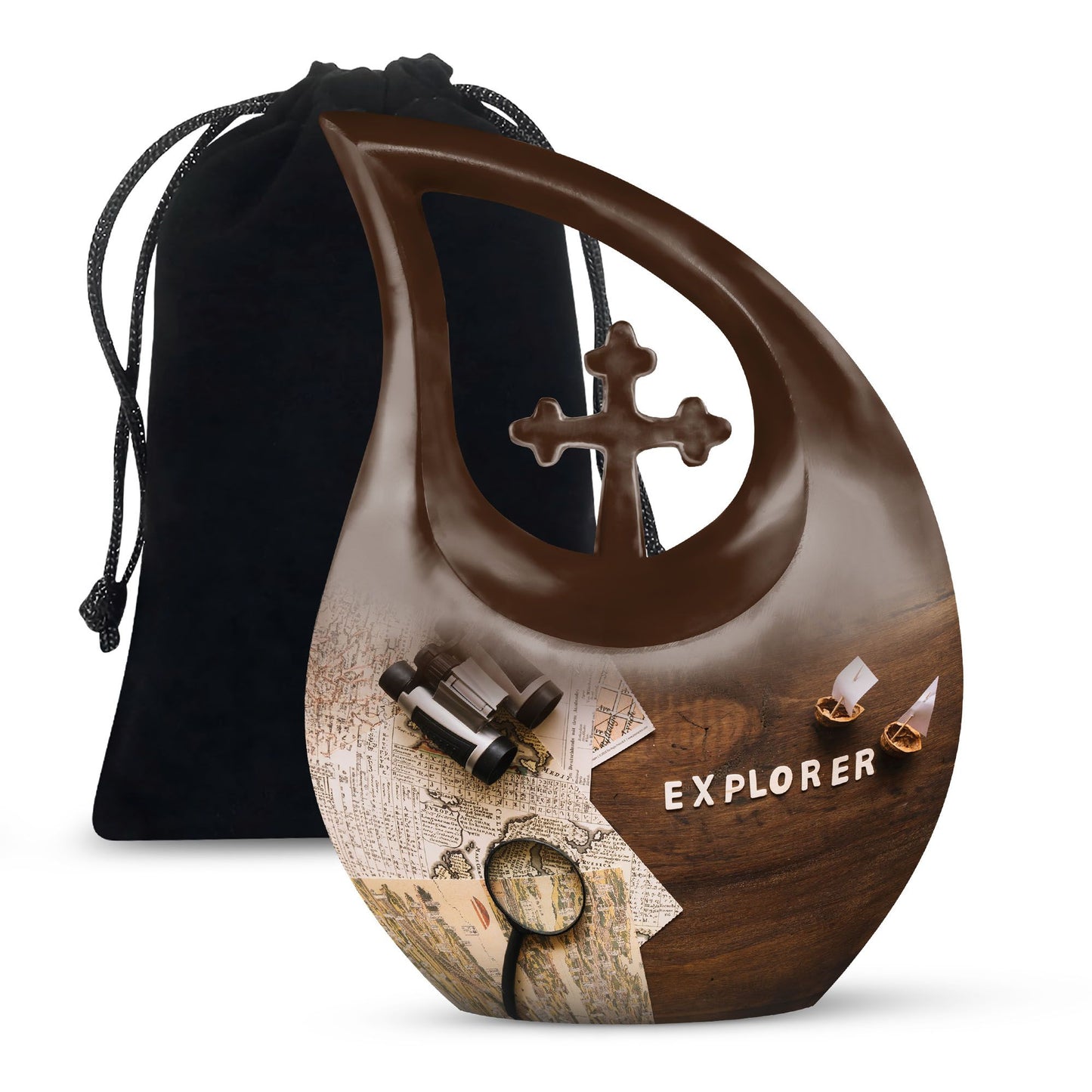 10-inch Being An Explorer Urn,